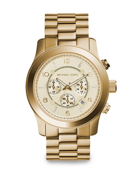 michael kors mini runway watch|Michael Kors oversized watch.